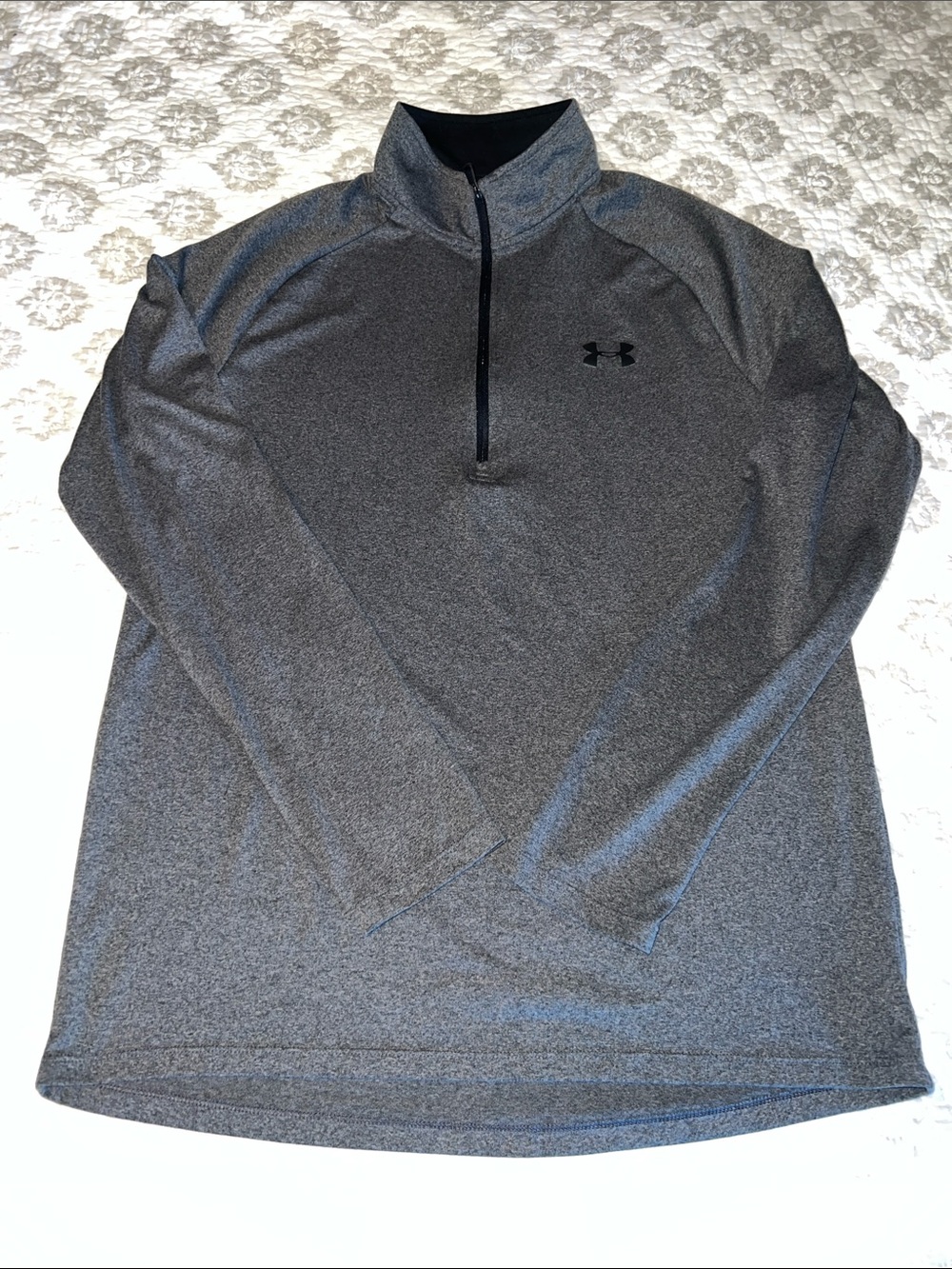 Under Armour Men's Heather Gray Quarter-Zip Performance Jacket